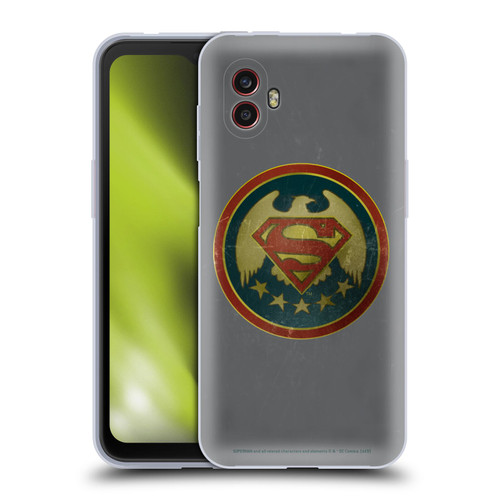 Superman DC Comics Logos Distressed Look Badge Soft Gel Case for Samsung Galaxy Xcover6 Pro/Pro2