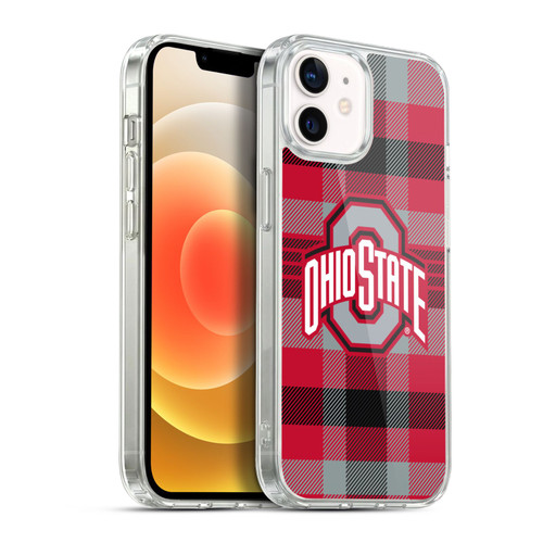 Ohio State University Logo Plaid Soft Gel Case for Apple iPhone 12 / iPhone 12 Pro & MagSafe