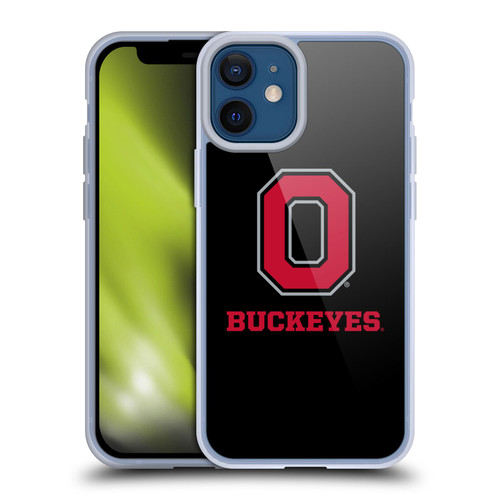 Ohio State University Logo Black Soft Gel Case for Apple iPhone 12 Mini & MagSafe