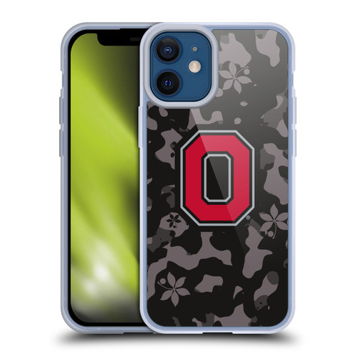 Ohio State University Logo Dark Camou Soft Gel Case for Apple iPhone 12 Mini & MagSafe