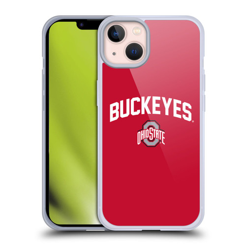 Ohio State University Logo Buckeyes Soft Gel Case for Apple iPhone 13