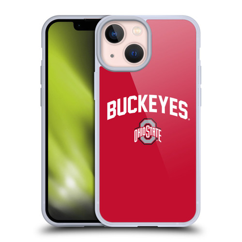 Ohio State University Logo Buckeyes Soft Gel Case for Apple iPhone 13 Mini & MagSafe