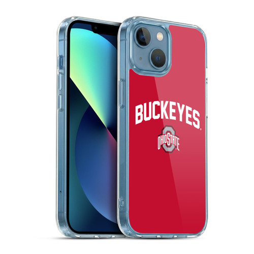 Ohio State University Logo Buckeyes Soft Gel Case for Apple iPhone 13 Mini & MagSafe
