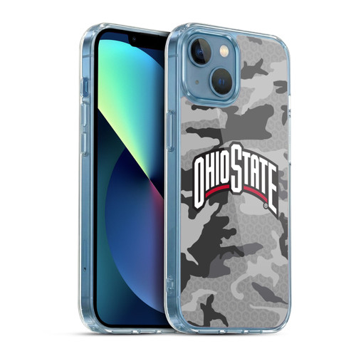 Ohio State University Logo Light Camou Soft Gel Case for Apple iPhone 13 Mini & MagSafe