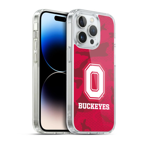 Ohio State University Logo Red Camou Soft Gel Case for Apple iPhone 13 Pro & MagSafe