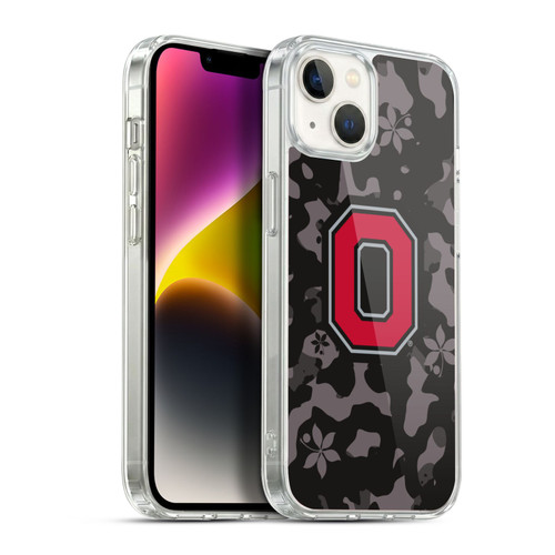 Ohio State University Logo Dark Camou Soft Gel Case for Apple iPhone 14 Plus & MagSafe