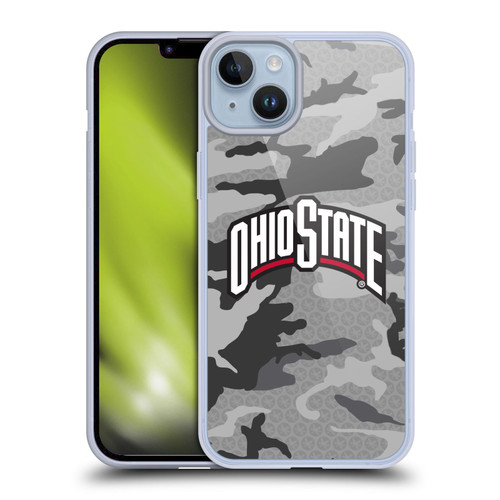 Ohio State University Logo Light Camou Soft Gel Case for Apple iPhone 14 Plus & MagSafe