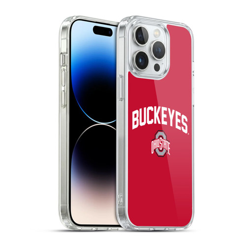 Ohio State University Logo Buckeyes Soft Gel Case for Apple iPhone 14 Pro Max & MagSafe