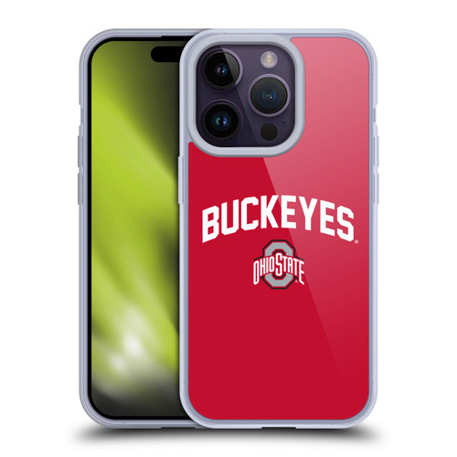 Ohio State University Logo Buckeyes Soft Gel Case for Apple iPhone 14 Pro & MagSafe
