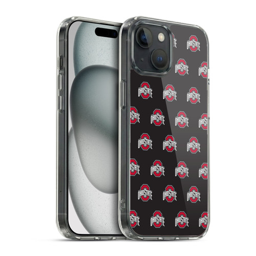 Ohio State University Logo Pattern Soft Gel Case for Apple iPhone 15 & MagSafe