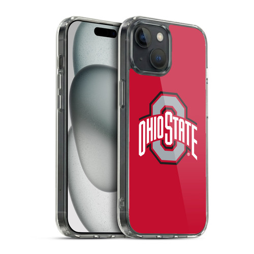 Ohio State University Logo Plain Soft Gel Case for Apple iPhone 15 & MagSafe
