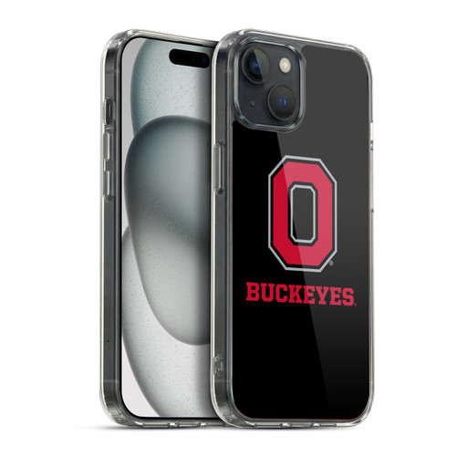 Ohio State University Logo Black Soft Gel Case for Apple iPhone 15 Plus & MagSafe