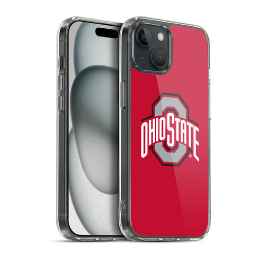 Ohio State University Logo Plain Soft Gel Case for Apple iPhone 15 Plus & MagSafe