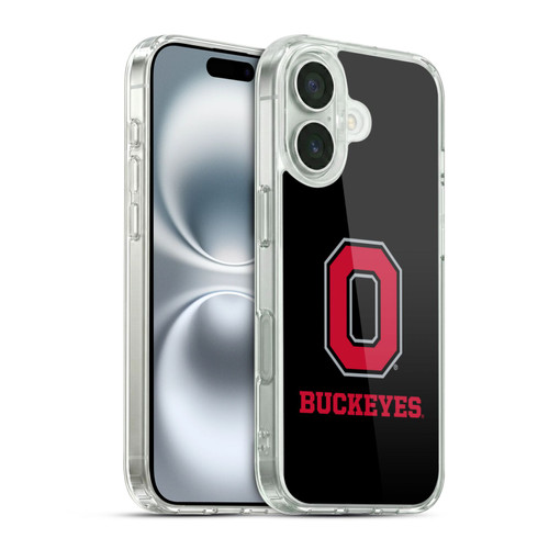 Ohio State University Logo Black Soft Gel Case for Apple iPhone 16 & MagSafe