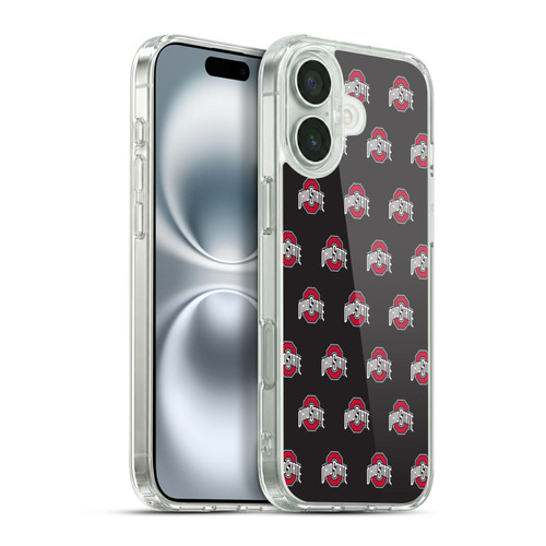 Ohio State University Logo Pattern Soft Gel Case for Apple iPhone 16 Plus & MagSafe