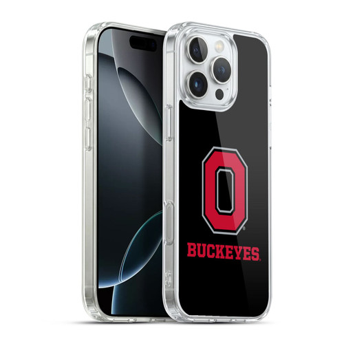 Ohio State University Logo Black Soft Gel Case for Apple iPhone 16 Pro Max & MagSafe