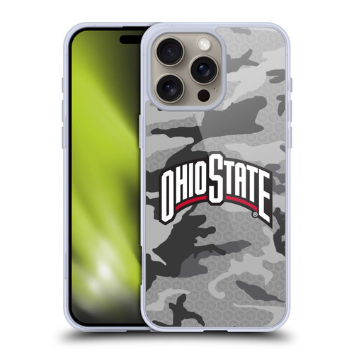 Ohio State University Logo Light Camou Soft Gel Case for Apple iPhone 16 Pro Max & MagSafe