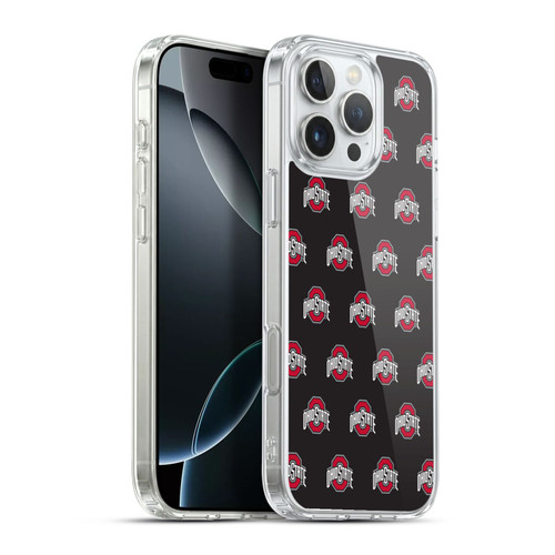 Ohio State University Logo Pattern Soft Gel Case for Apple iPhone 16 Pro Max & MagSafe