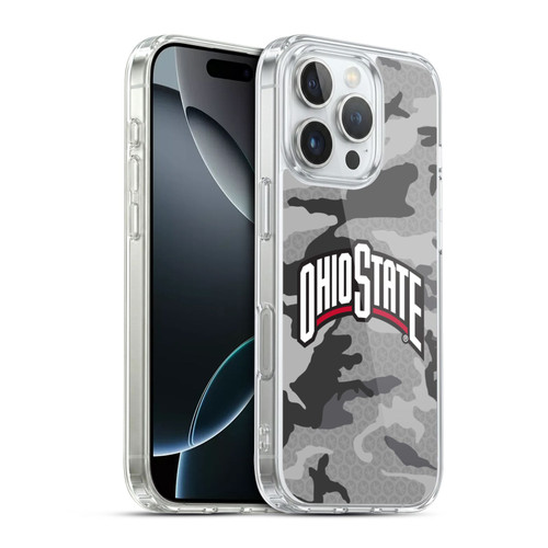 Ohio State University Logo Light Camou Soft Gel Case for Apple iPhone 16 Pro & MagSafe
