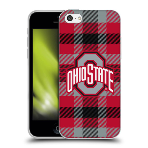 Ohio State University Logo Plaid Soft Gel Case for Apple iPhone 5c