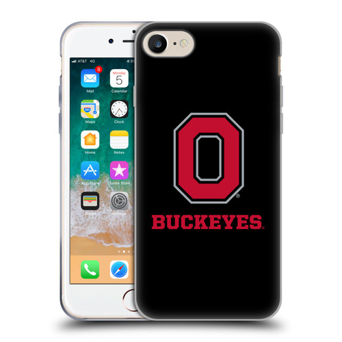 Ohio State University Logo Black Soft Gel Case for Apple iPhone 7 / 8 / SE 2020 & 2022 & MagSafe