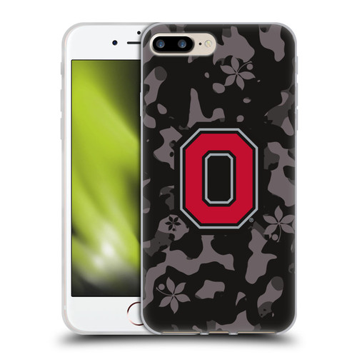 Ohio State University Logo Dark Camou Soft Gel Case for Apple iPhone 7 Plus / iPhone 8 Plus & MagSafe