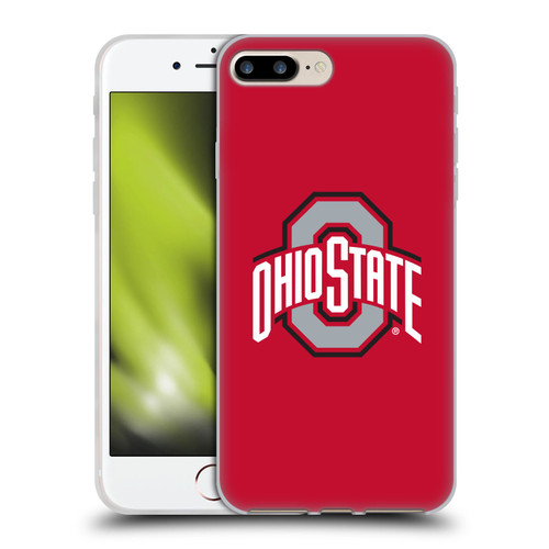 Ohio State University Logo Plain Soft Gel Case for Apple iPhone 7 Plus / iPhone 8 Plus & MagSafe
