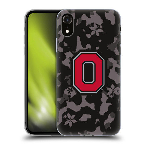 Ohio State University Logo Dark Camou Soft Gel Case for Apple iPhone XR