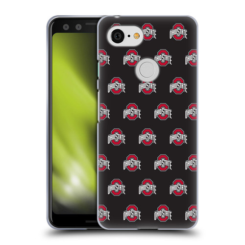 Ohio State University Logo Pattern Soft Gel Case for Google Pixel 3