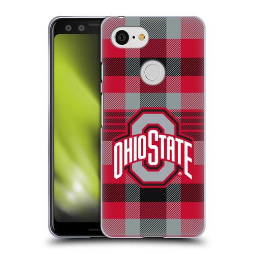 Ohio State University Logo Plaid Soft Gel Case for Google Pixel 3