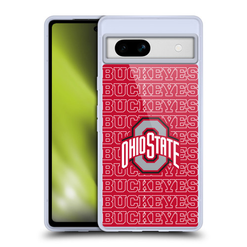 Ohio State University Logo Outline Buckeyes Soft Gel Case for Google Pixel 7a