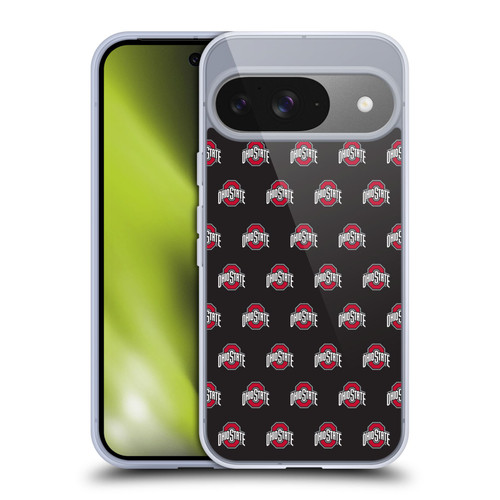 Ohio State University Logo Pattern Soft Gel Case for Google Pixel 9 / Pixel 9 Pro