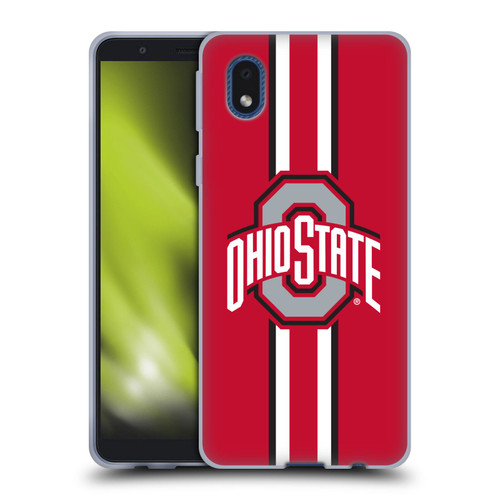 Ohio State University Logo Stripes Soft Gel Case for Samsung Galaxy A01 Core (2020)