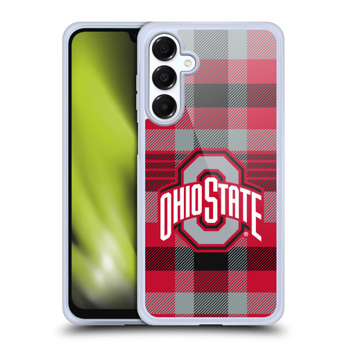Ohio State University Logo Plaid Soft Gel Case for Samsung Galaxy A16 5G & MagSafe