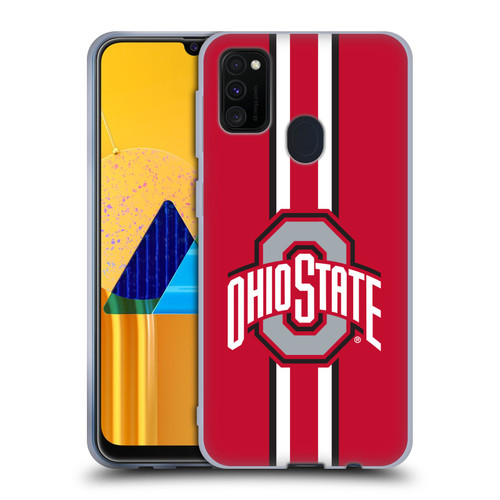 Ohio State University Logo Stripes Soft Gel Case for Samsung Galaxy M30s (2019)/M21 (2020)