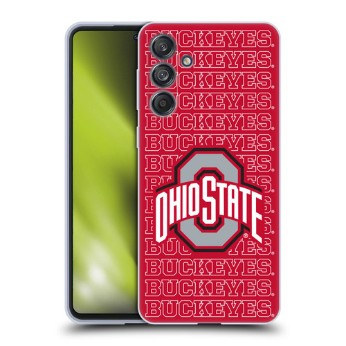 Ohio State University Logo Outline Buckeyes Soft Gel Case for Samsung Galaxy M55 5G
