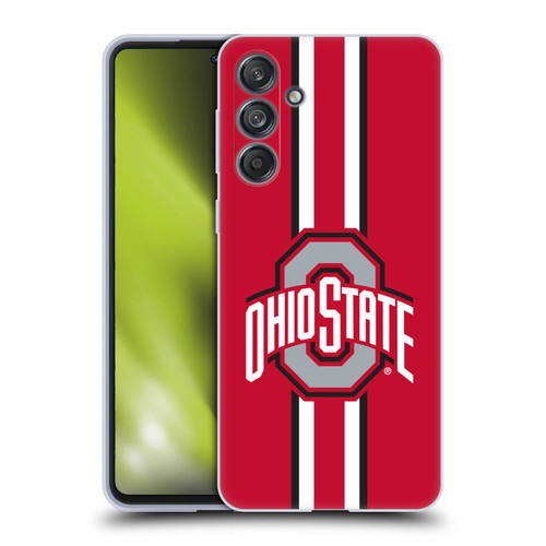 Ohio State University Logo Stripes Soft Gel Case for Samsung Galaxy M55 5G