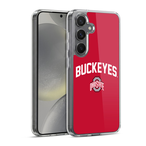 Ohio State University Logo Buckeyes Soft Gel Case for Samsung Galaxy S24 5G & MagSafe