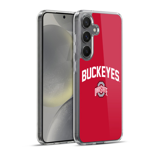 Ohio State University Logo Buckeyes Soft Gel Case for Samsung Galaxy S24+ 5G & MagSafe