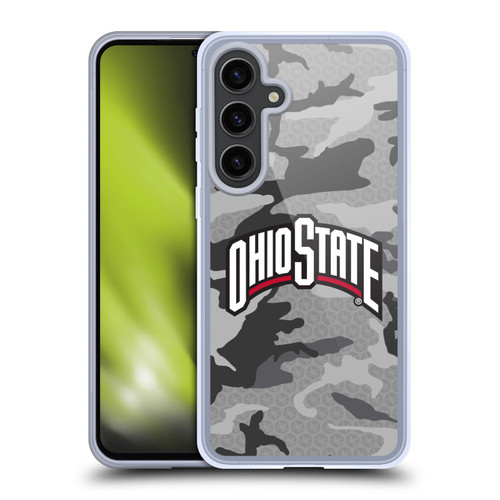 Ohio State University Logo Light Camou Soft Gel Case for Samsung Galaxy S24+ 5G & MagSafe
