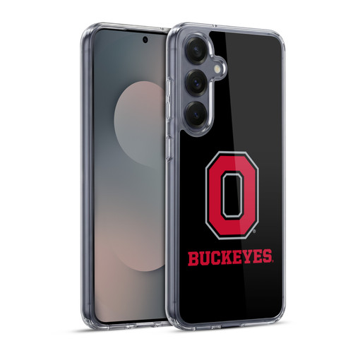 Ohio State University Logo Black Soft Gel Case for Samsung Galaxy S25+ & MagSafe