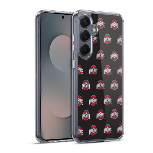 Ohio State University Logo Pattern Soft Gel Case for Samsung Galaxy S25+ & MagSafe