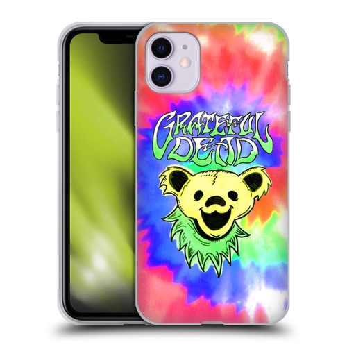 Grateful Dead Trends Bear Tie Dye Soft Gel Case for Apple iPhone 11