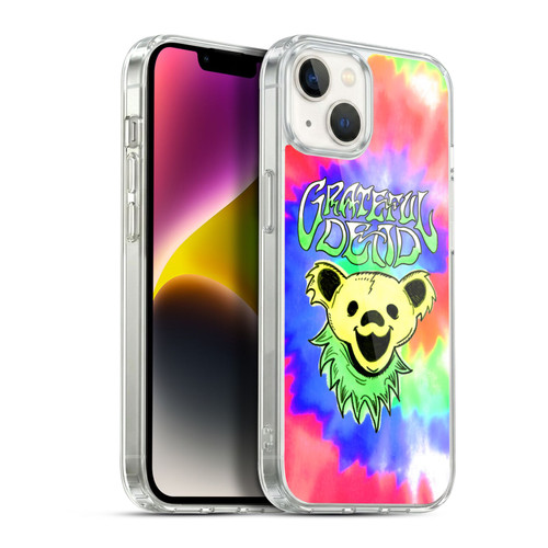 Grateful Dead Trends Bear Tie Dye Soft Gel Case for Apple iPhone 14 Plus & MagSafe
