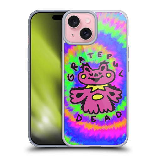Grateful Dead Trends Dancing Bear Colorful Soft Gel Case for Apple iPhone 15 & MagSafe