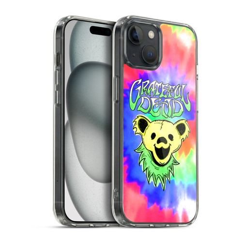 Grateful Dead Trends Bear Tie Dye Soft Gel Case for Apple iPhone 15 Plus & MagSafe