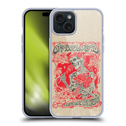 Grateful Dead Trends Forever Grateful Soft Gel Case for Apple iPhone 15 Plus & MagSafe