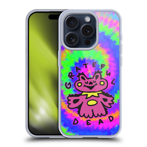 Grateful Dead Trends Dancing Bear Colorful Soft Gel Case for Apple iPhone 15 Pro & MagSafe