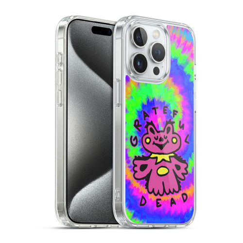 Grateful Dead Trends Dancing Bear Colorful Soft Gel Case for Apple iPhone 15 Pro & MagSafe