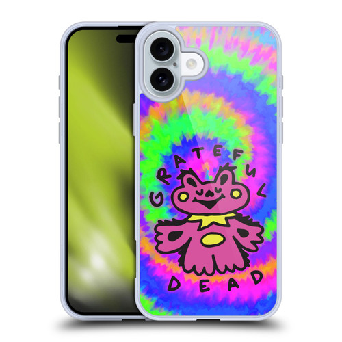 Grateful Dead Trends Dancing Bear Colorful Soft Gel Case for Apple iPhone 16 Plus & MagSafe